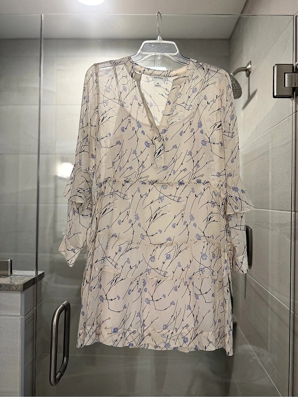 Club Monaco Ivory Floral Mini Dress - Size 00